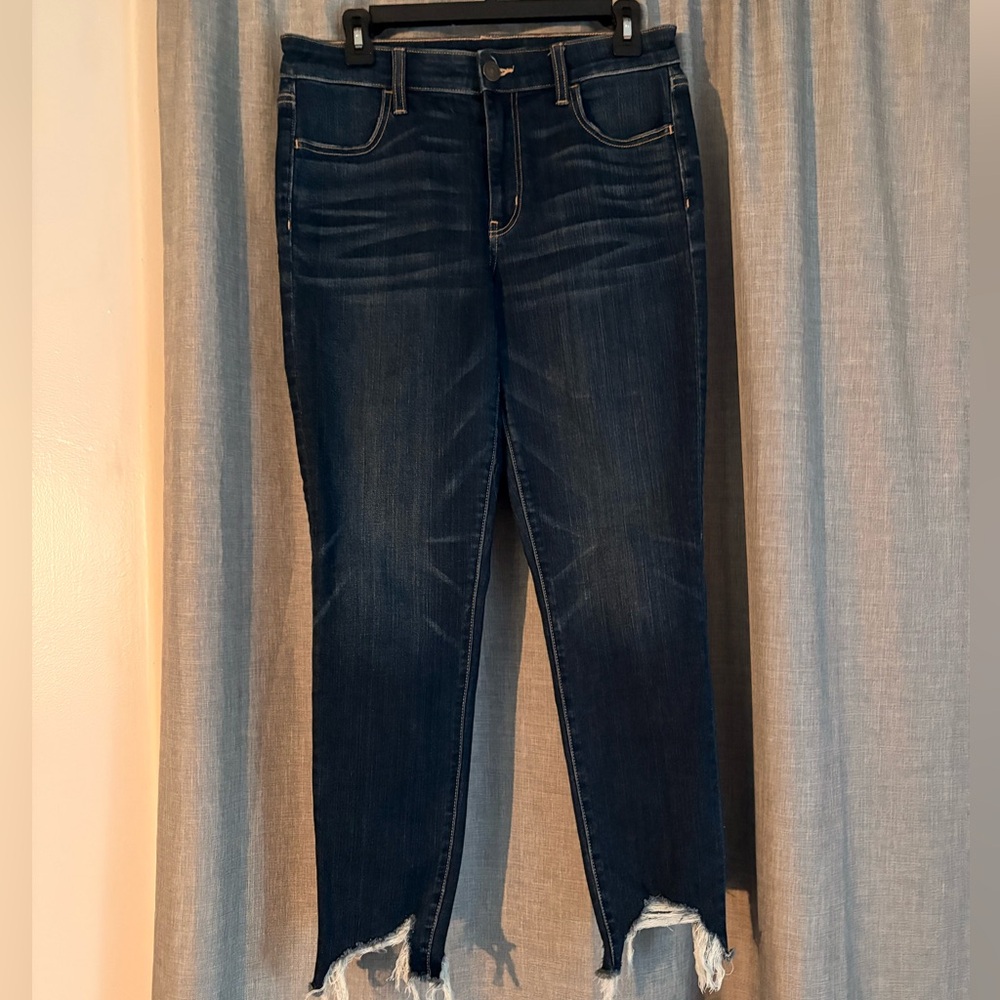 Patterned Denim Jeans